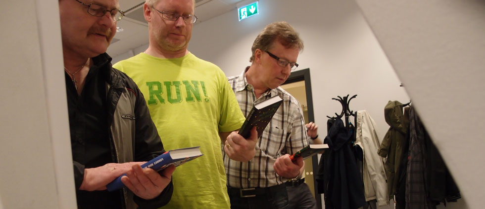 Klämma på böcker